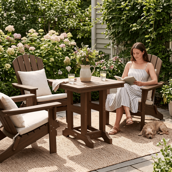 Berlin Gardens Outdoor Square Poly Dining Table