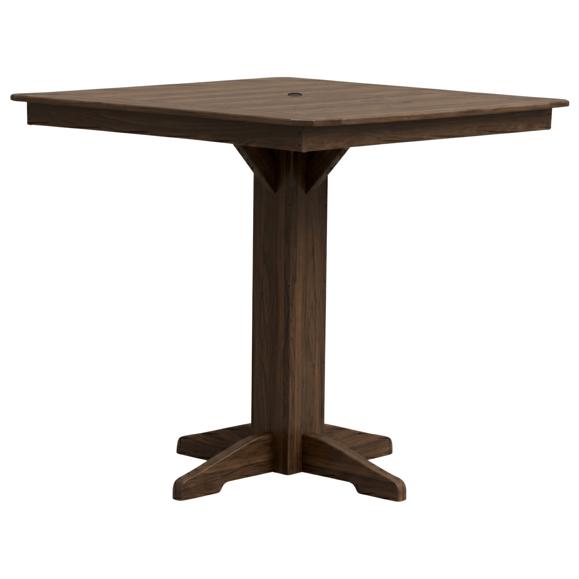 Keystone Amish Co. Square Poly Outdoor Bar Height Dining Table