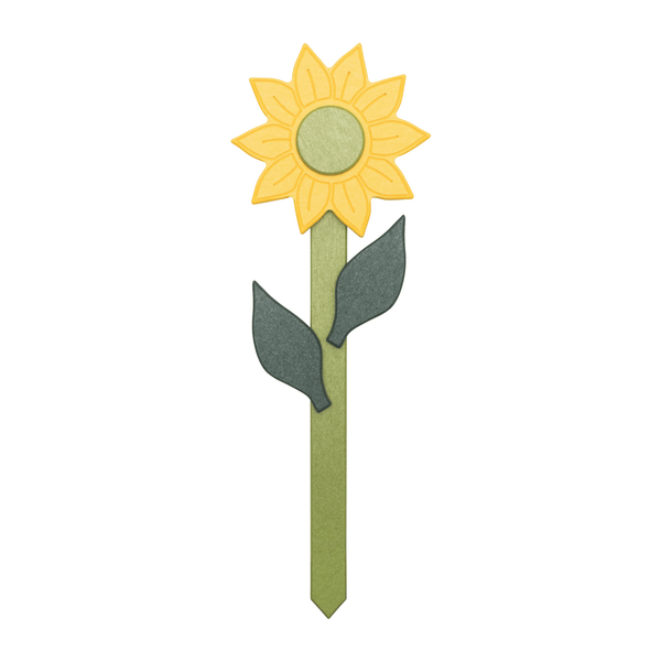 Stratton Field Poly Lumber 24-Inch Sunflower Garden Stake with Leaves