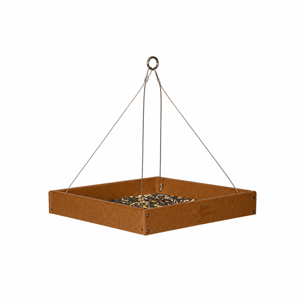Stratton Field Poly Lumber Hanging Platform Bird Feeding Tray with Screen Floor