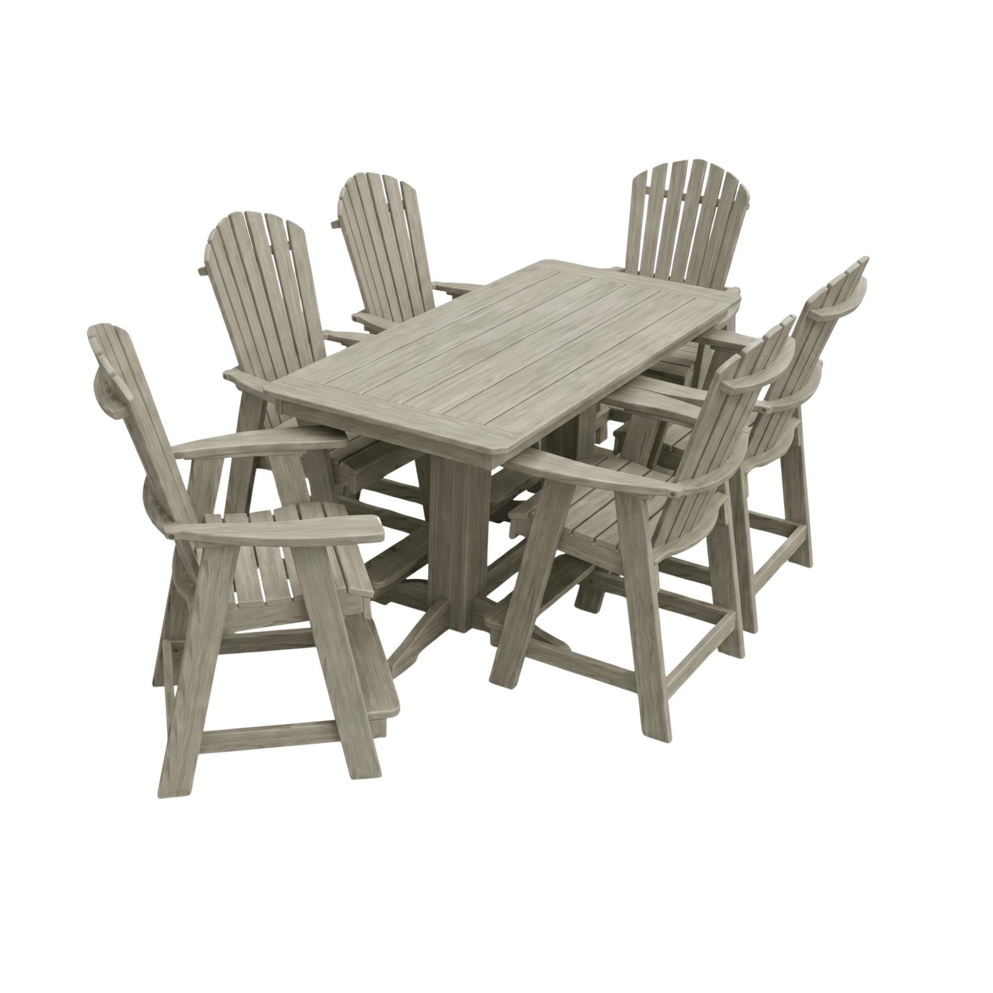 Keystone Amish Co. Sunburst 7-Piece Poly Counter Height Dining Set