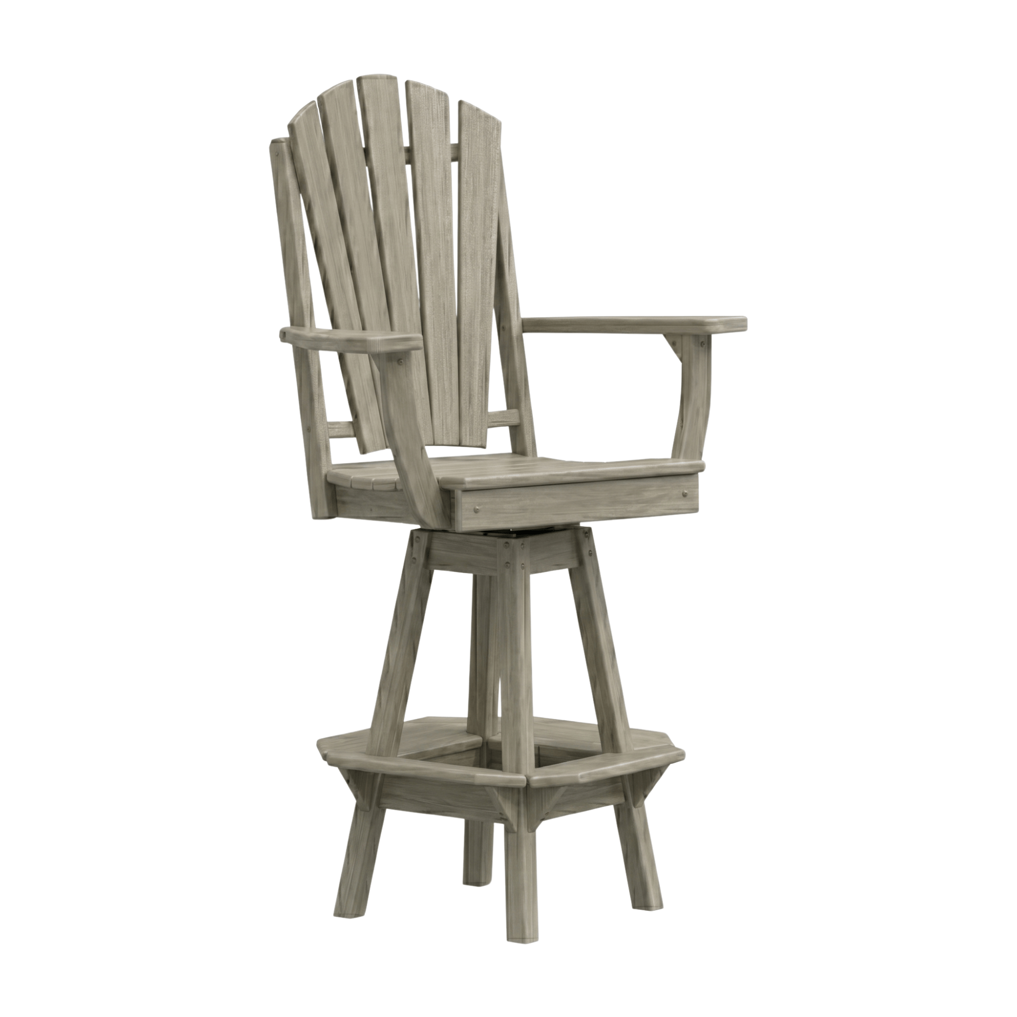Keystone Amish Co. Sunburst Poly Composite Swivel Bar Chair