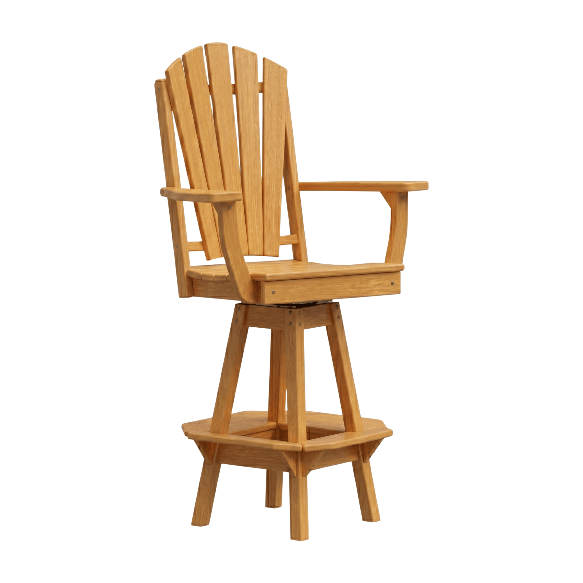 Keystone Amish Co. Sunburst Poly Composite Swivel Bar Chair