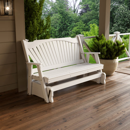 Sunburst Porch Glider in White