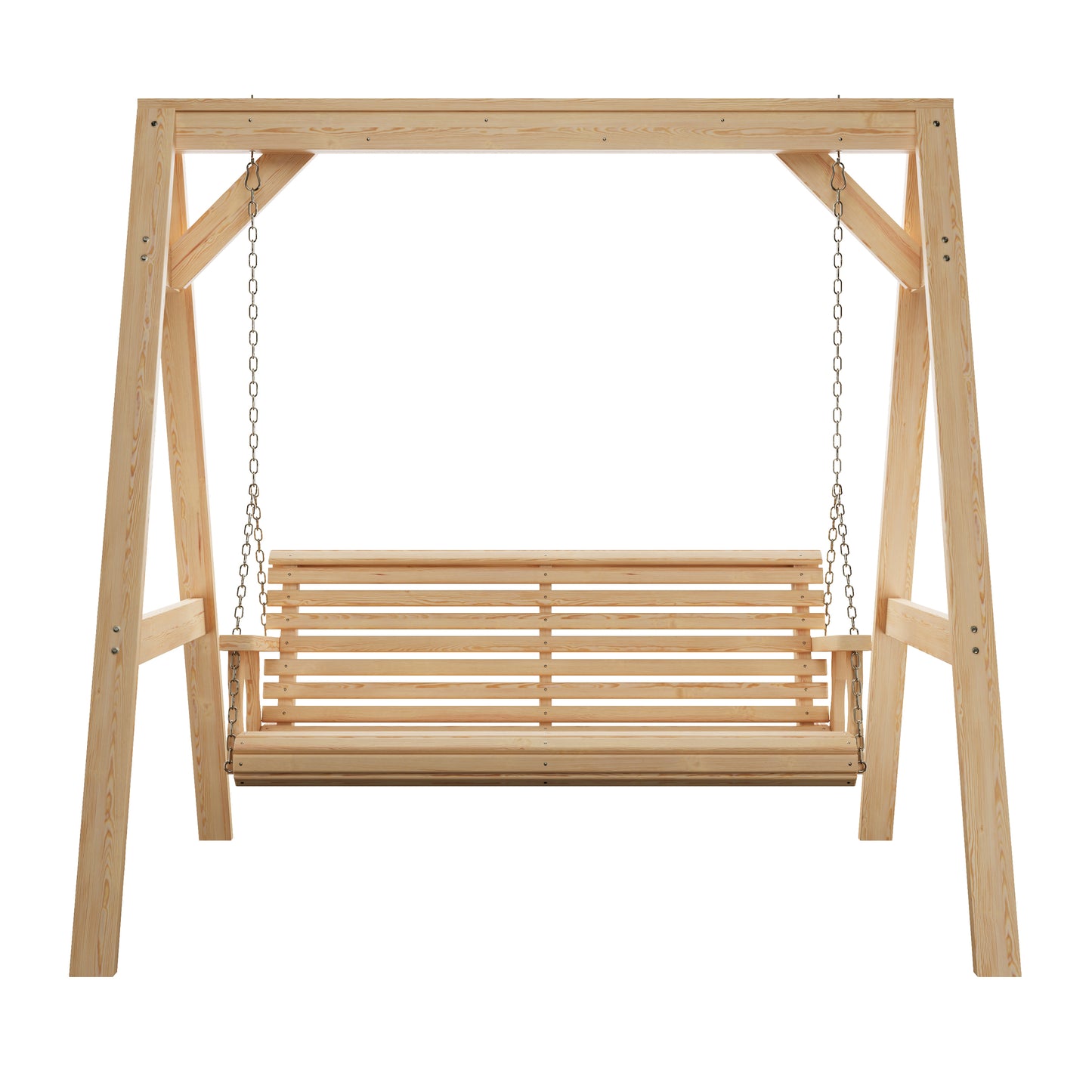 Amish Casual Heavy Duty Roll Back Swing with A-Frame Stand