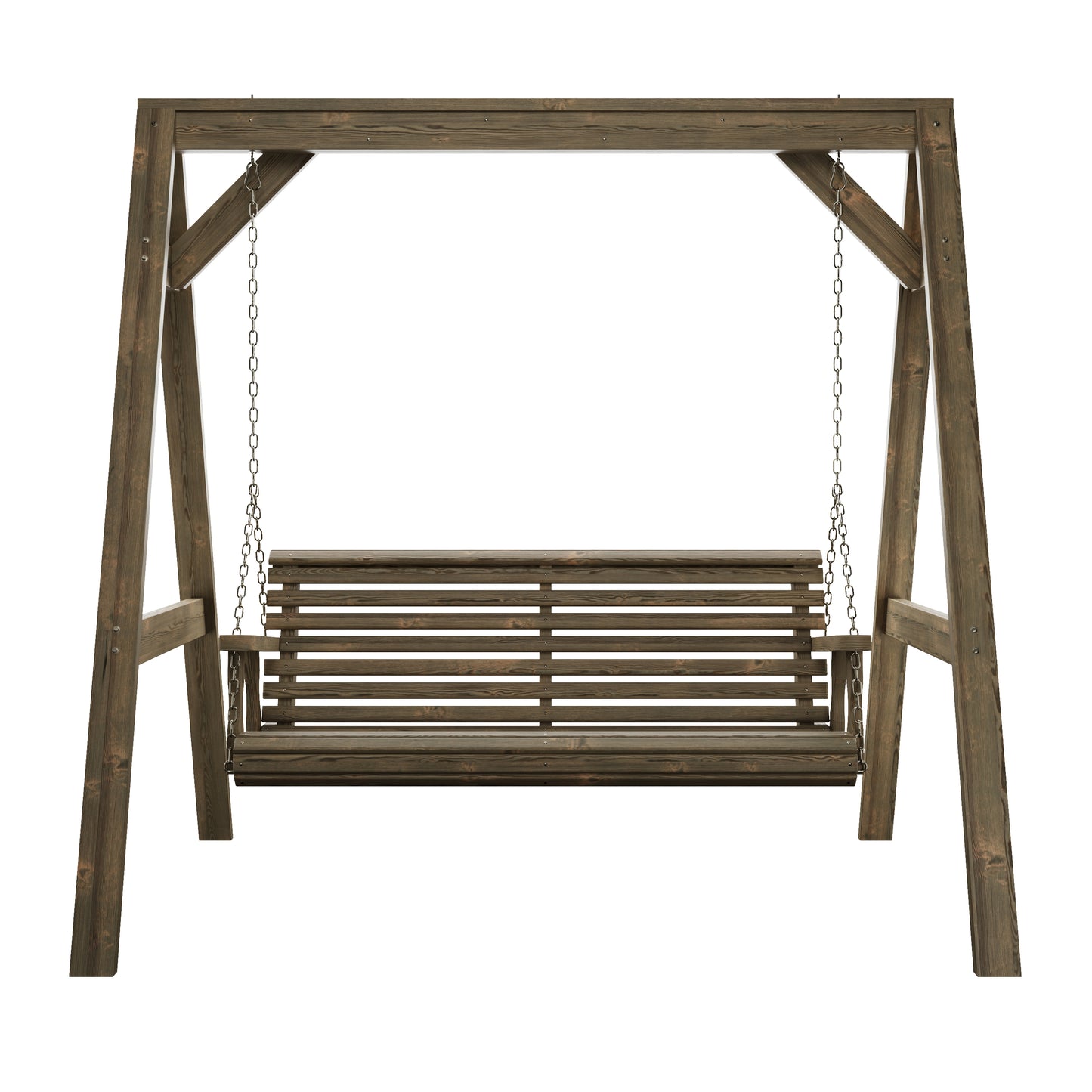 Amish Casual Heavy Duty Roll Back Swing with A-Frame Stand