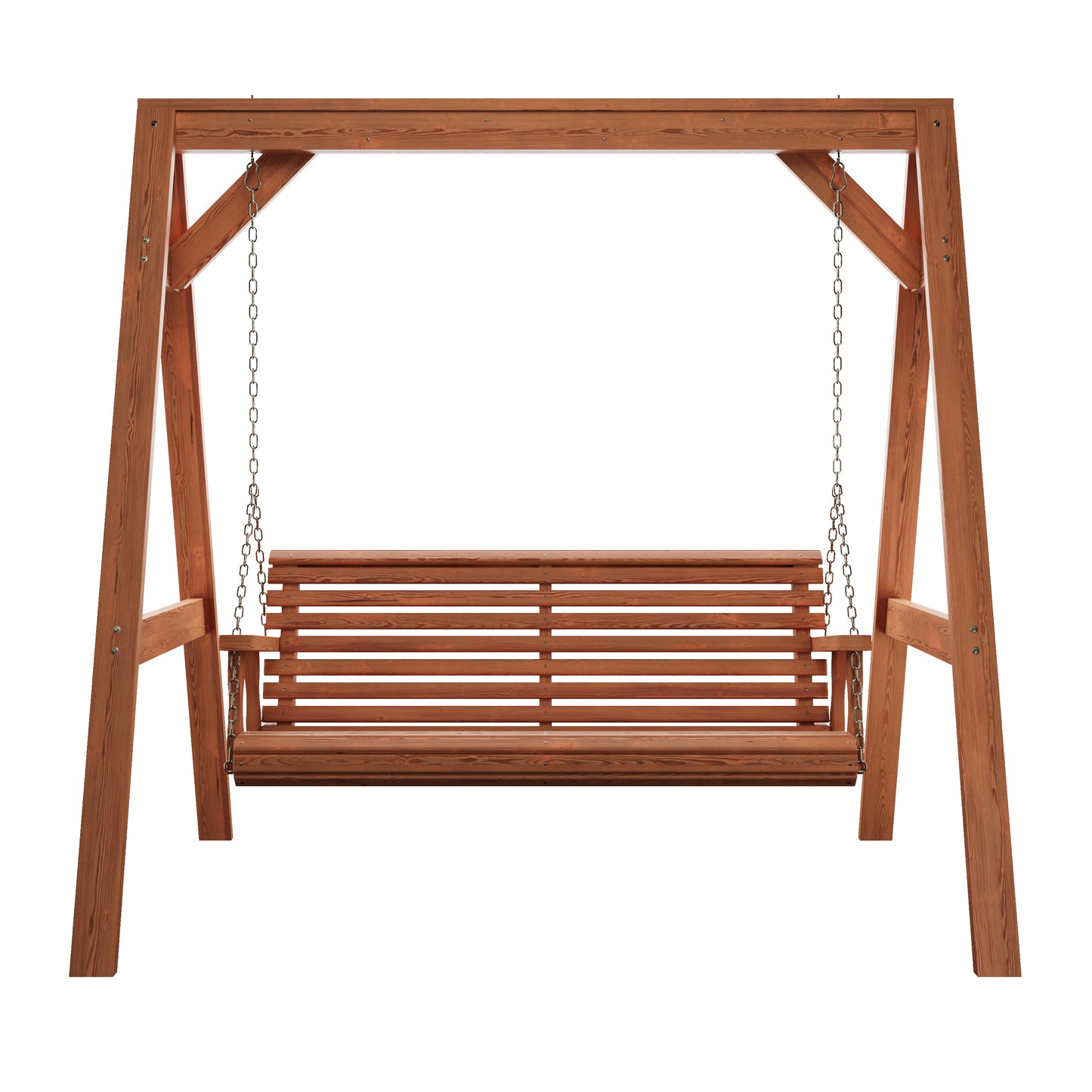 Amish Casual Heavy Duty Roll Back Swing with A-Frame Stand