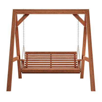 Amish Casual Heavy Duty Roll Back Swing with A-Frame Stand