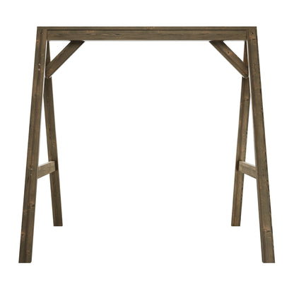 Amish Casual A-Frame Swing Stand in Dark Walnut Stain