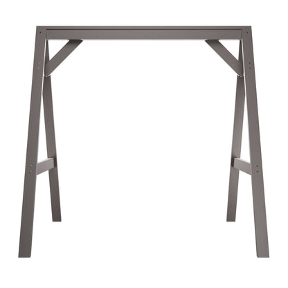 Amish Casual A-Frame Swing Stand in Semi-Solid Grey