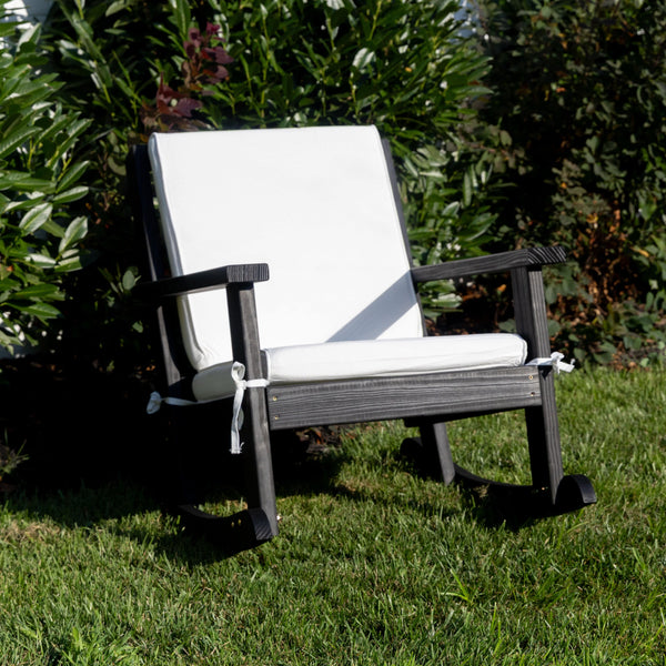 Amish Casual Deep Seated Outdoor Rocking Chair with Cushion