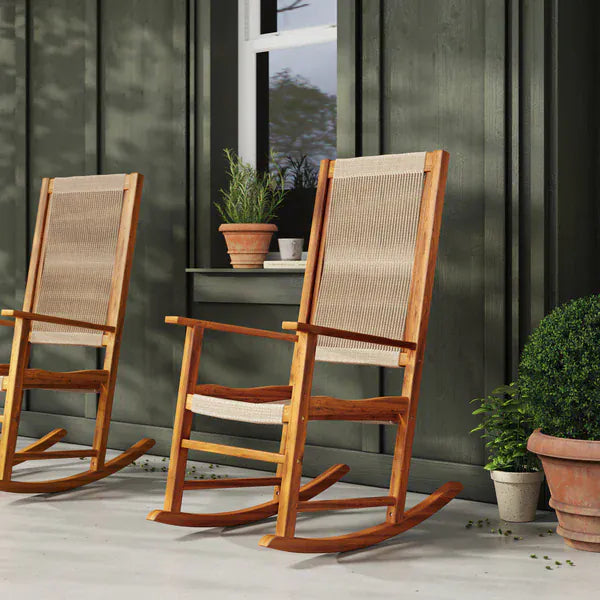 East Green Hudson Rocking Chair Conversation Set