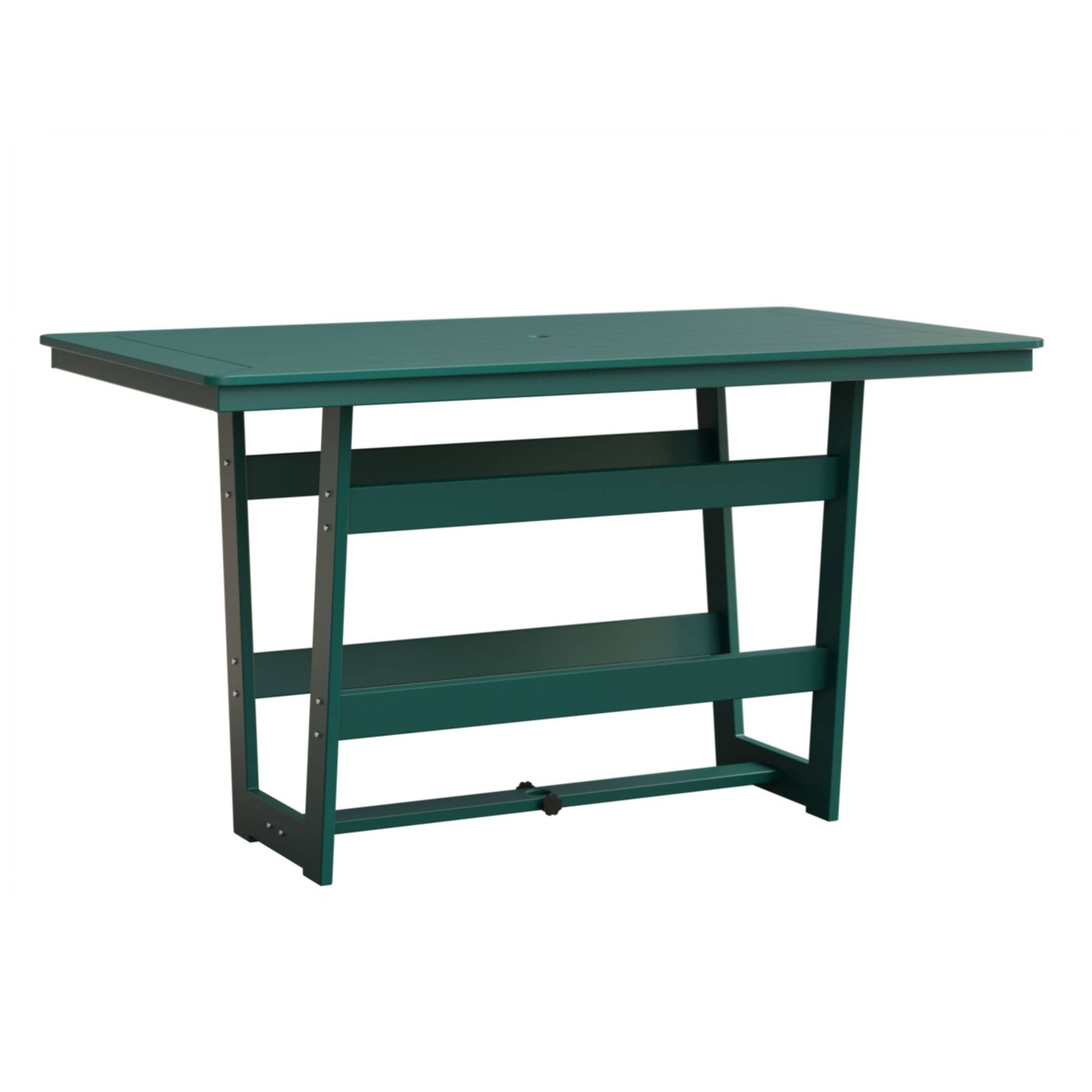 Berlin Gardens Hudson 70" Outdoor Poly Lumber Rectangular Bar Table