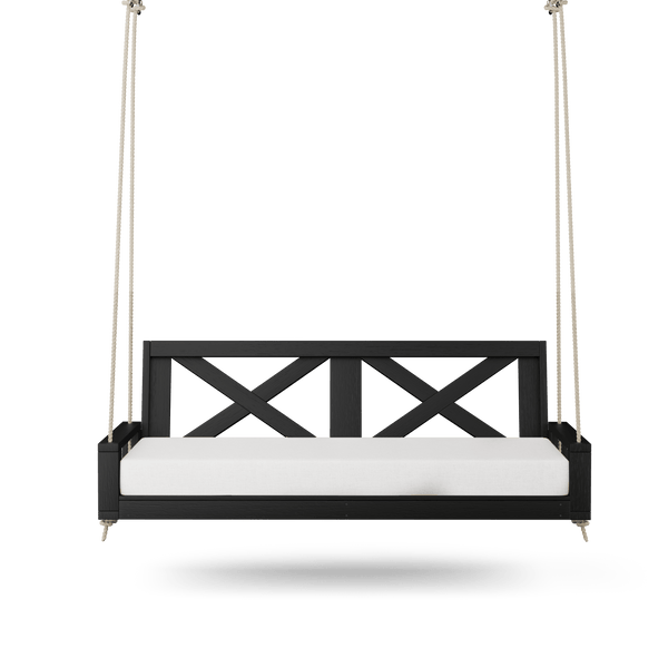 Amish Casual Malvern Porch Swing Bed, 5 Ft Black