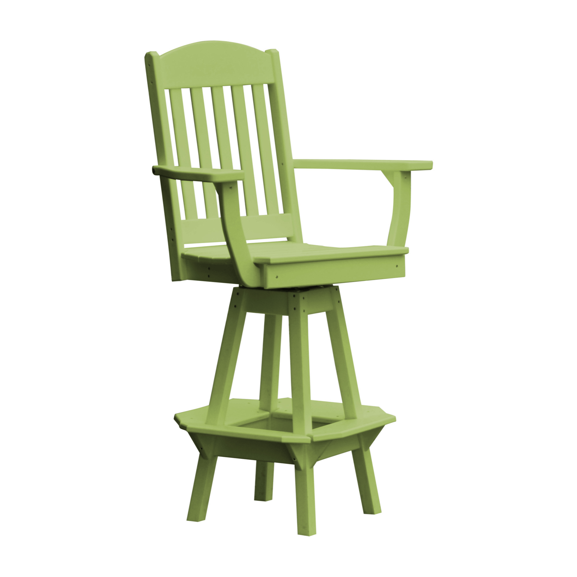 Keystone Amish Co. Classic Poly Composite Swivel Bar Chair