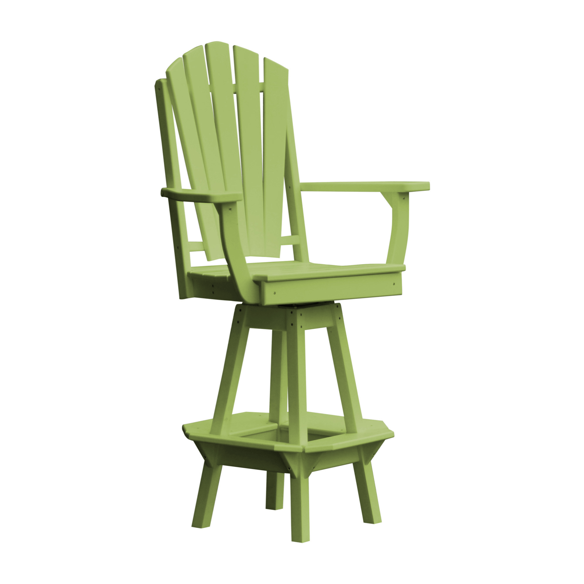 Keystone Amish Co. Sunburst Poly Composite Swivel Bar Chair