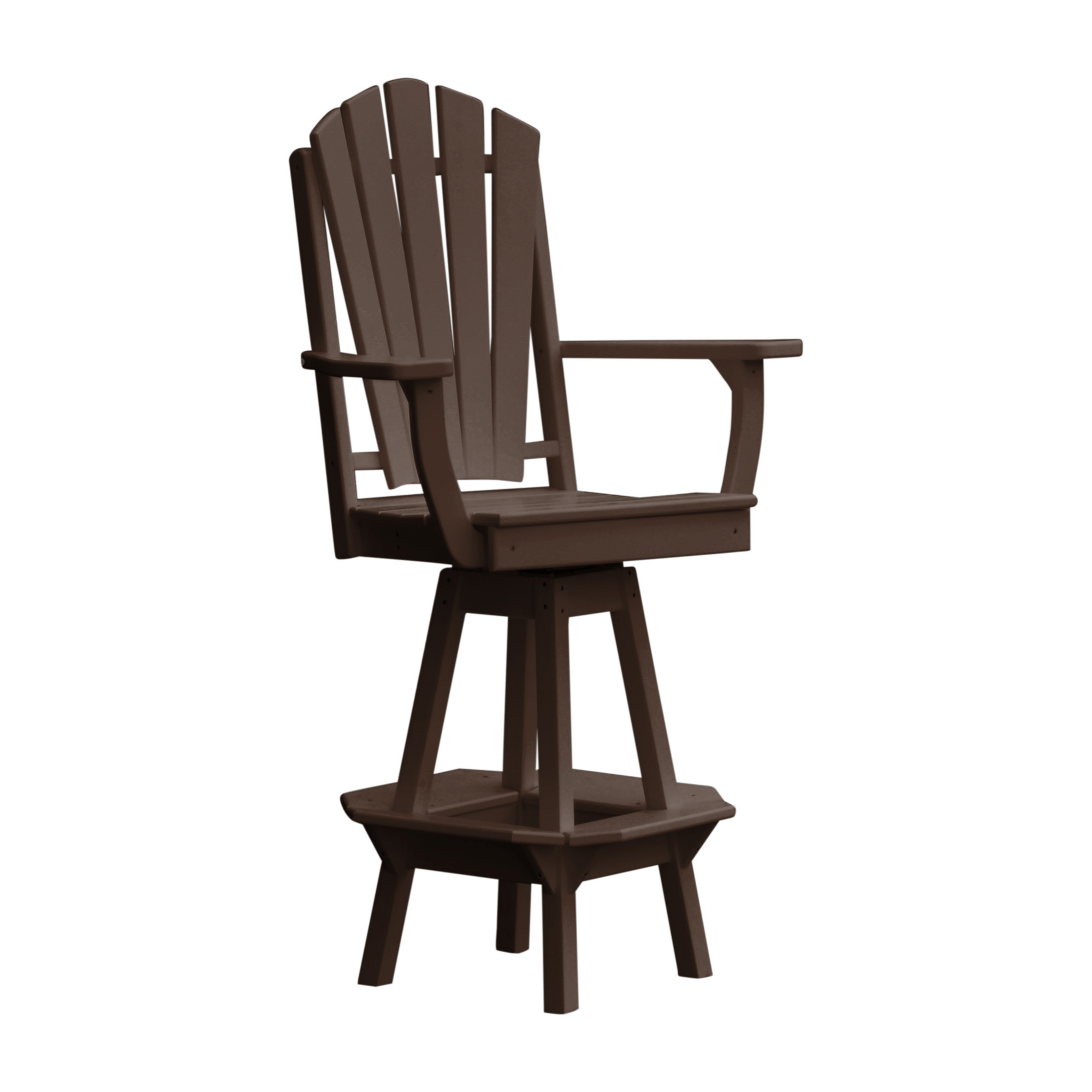 Keystone Amish Co. Sunburst Poly Composite Swivel Bar Chair