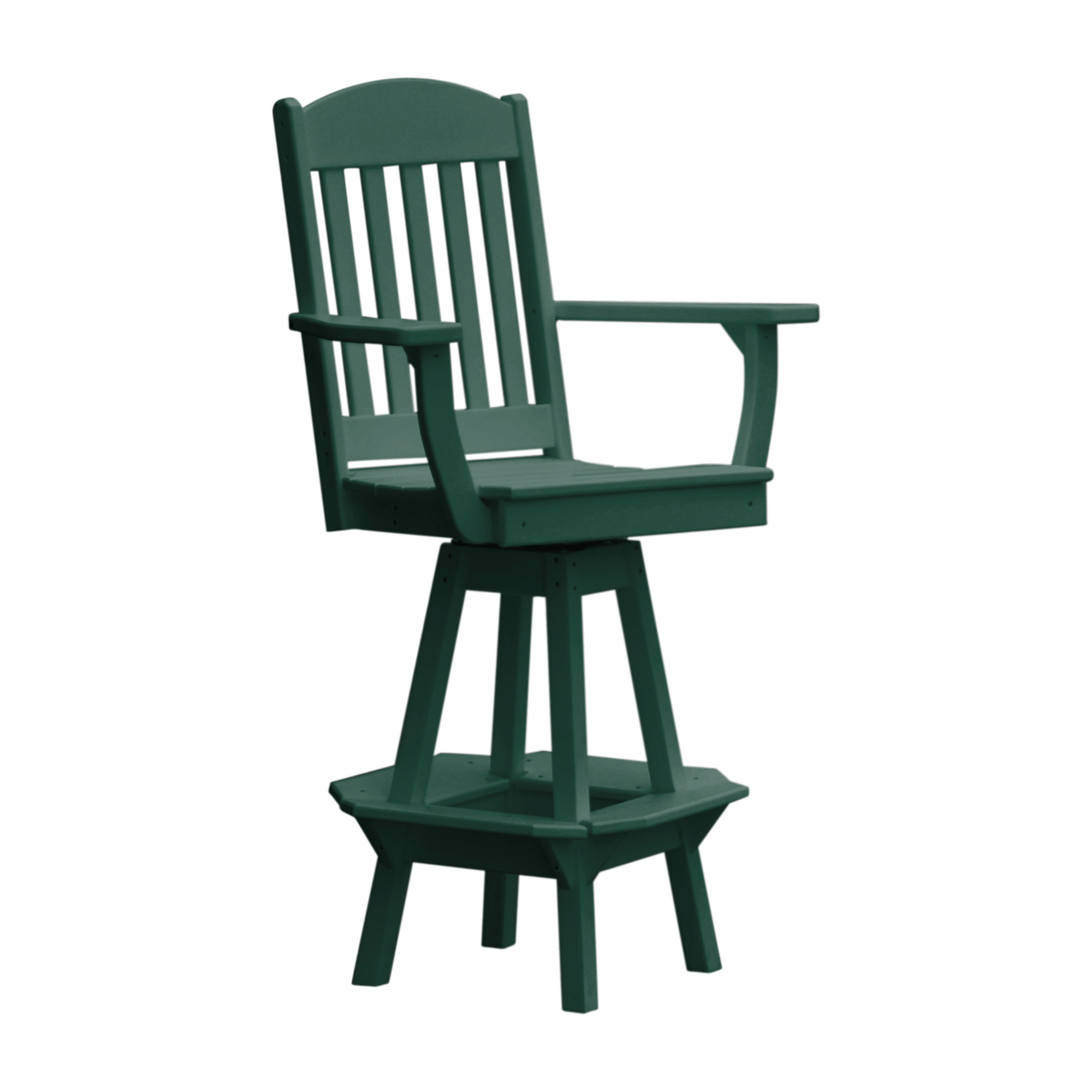 Keystone Amish Co. Classic Poly Composite Swivel Bar Chair