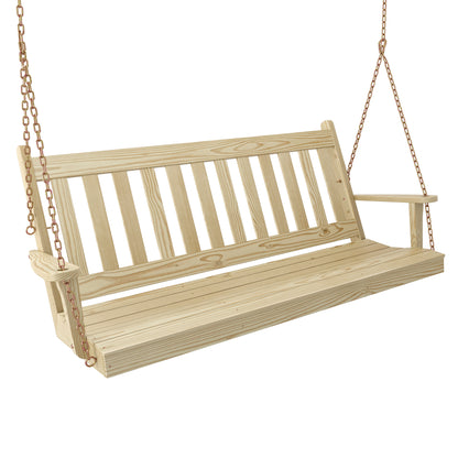 Keystone Amish Co. 4 Foot Franklin Porch Swing, Unfinished