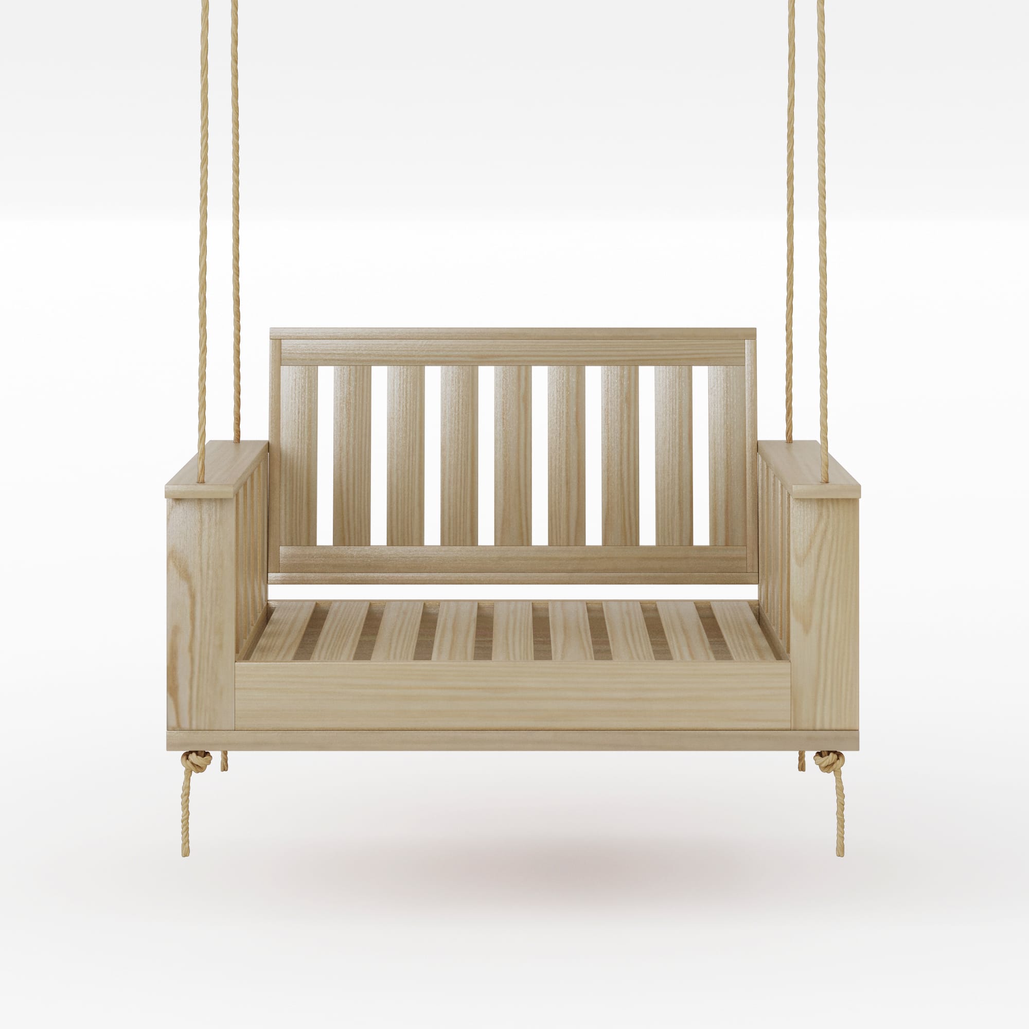 Amish Casual Rockford Daybed Swing Package with Included Cushions, Lounge, Unfinished