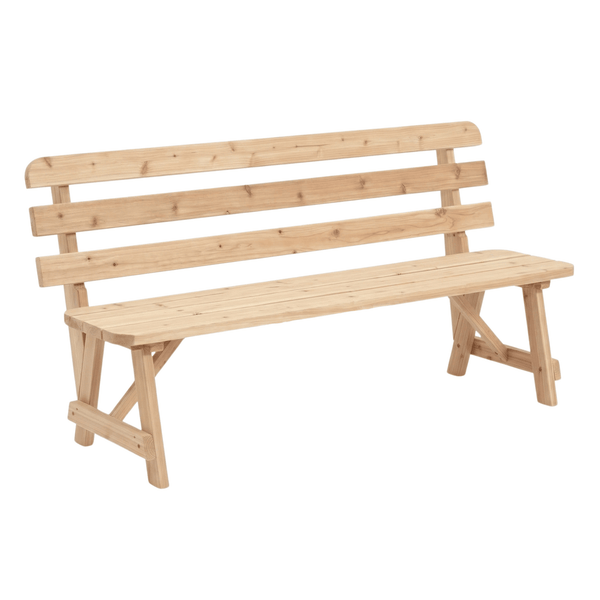 Keystone Amish Co. Red Cedar Backed Garden Bench