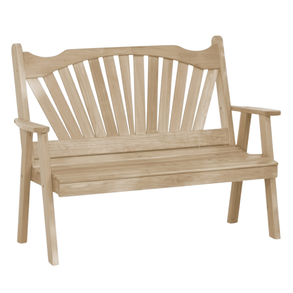 Keystone Amish Co. Red Cedar Sunburst Garden Bench