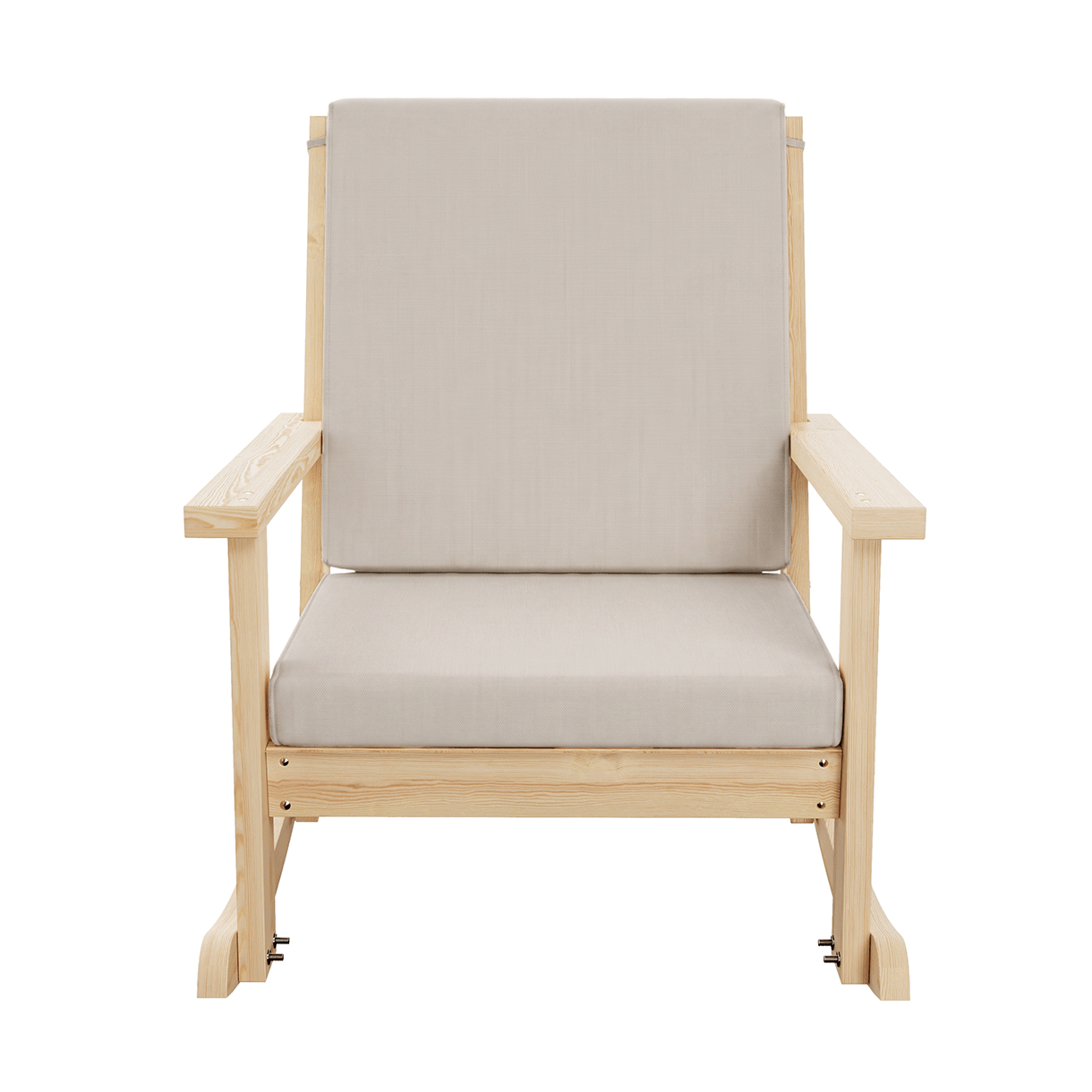 Amish Casual Deep Seated Outdoor Rocking Chair with Cushion