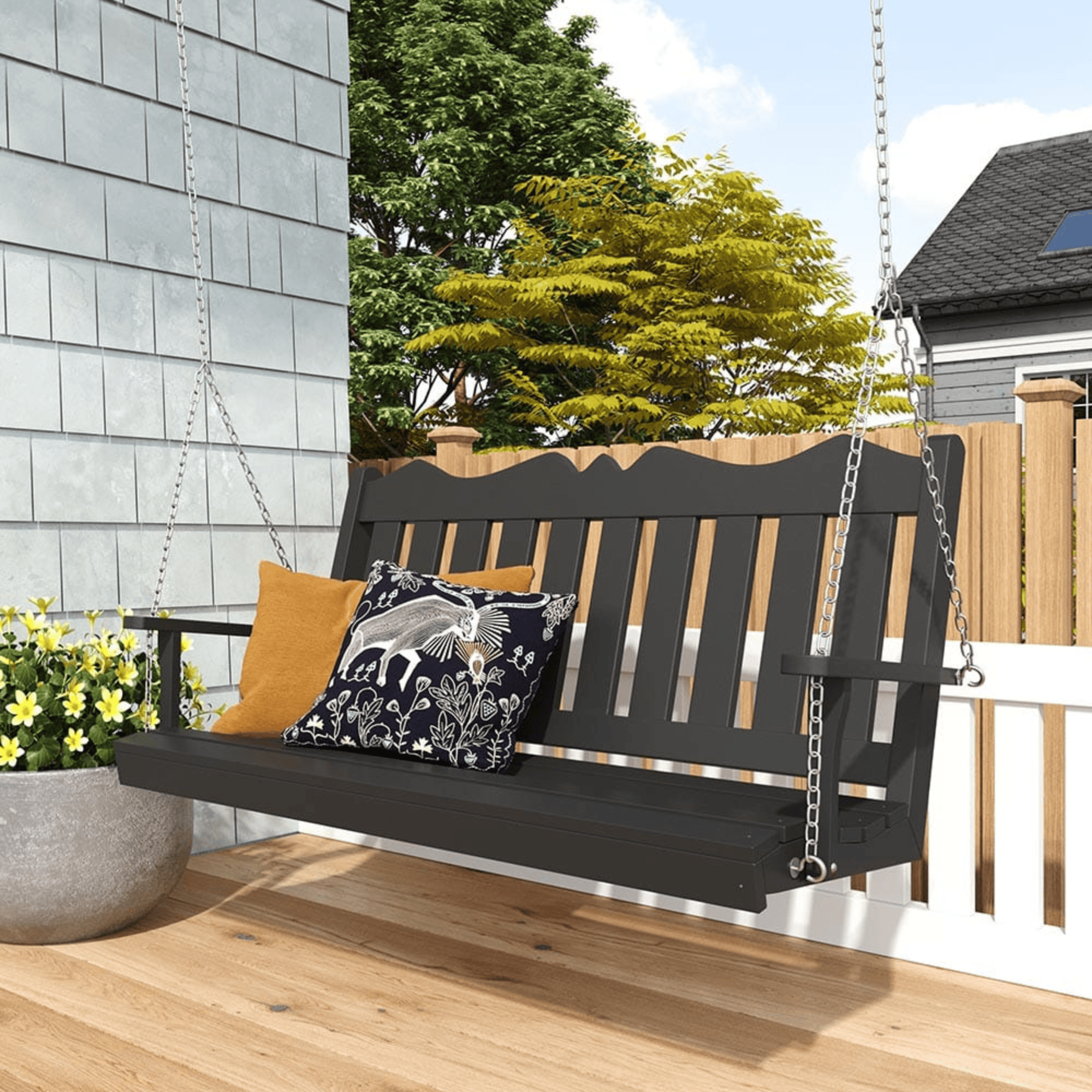 Keystone Amish Co. 4 Foot York Composite Porch Swing, Aruba