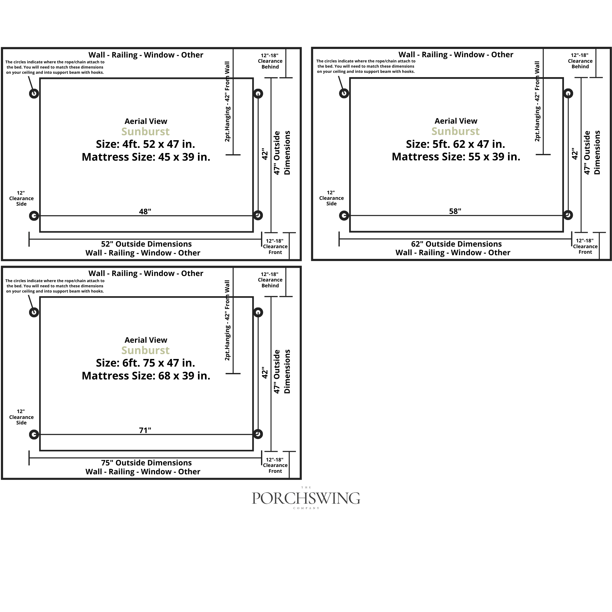 Keystone Amish Co. Sunburst Red Cedar Swing Bed