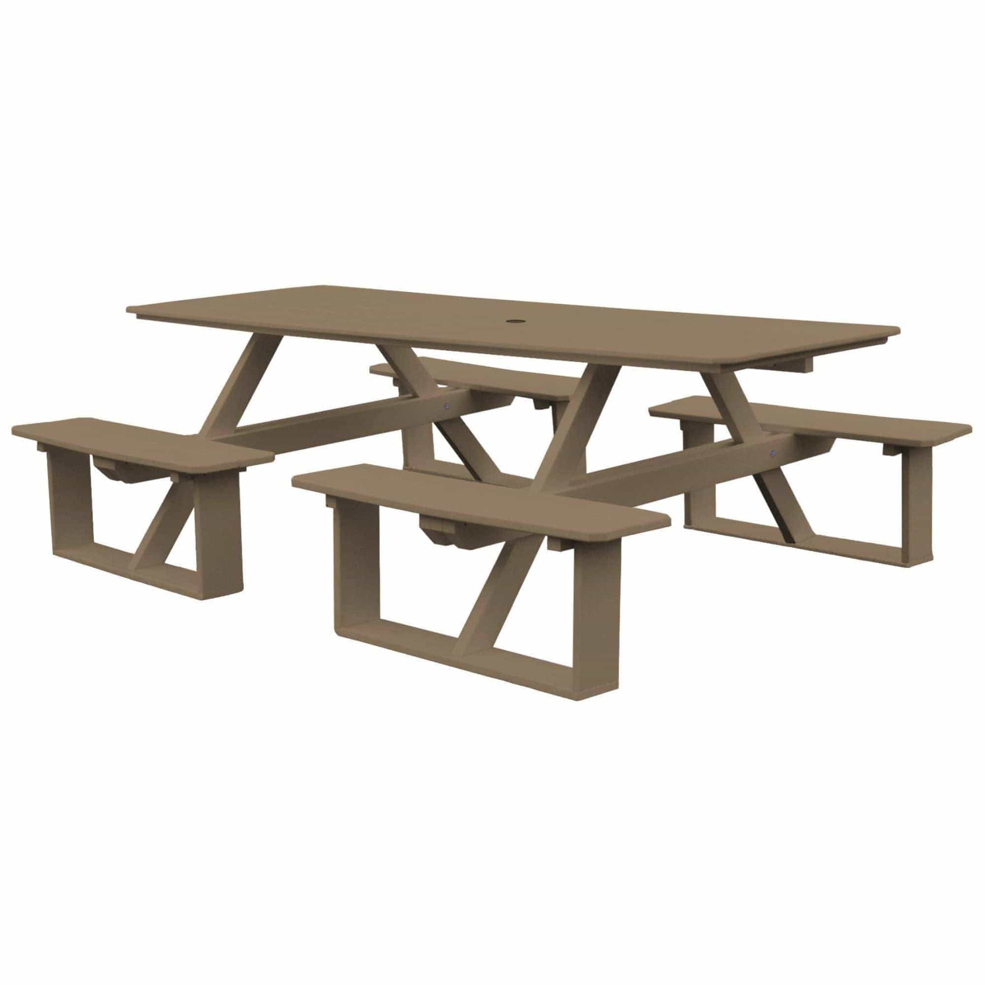 Keystone Amish Co. Traditional Walk-In Poly Lumber Picnic Table