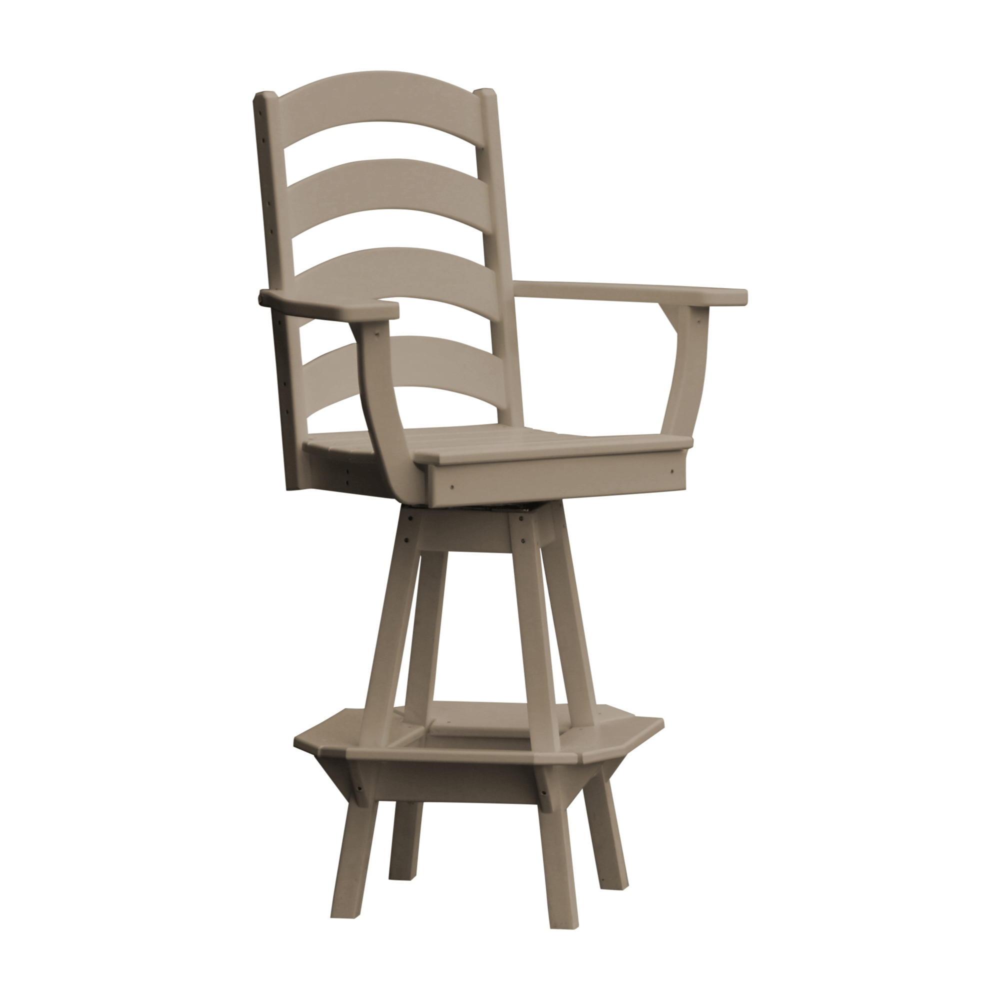 Keystone Amish Co. Josie Poly Composite Swivel Bar Chair