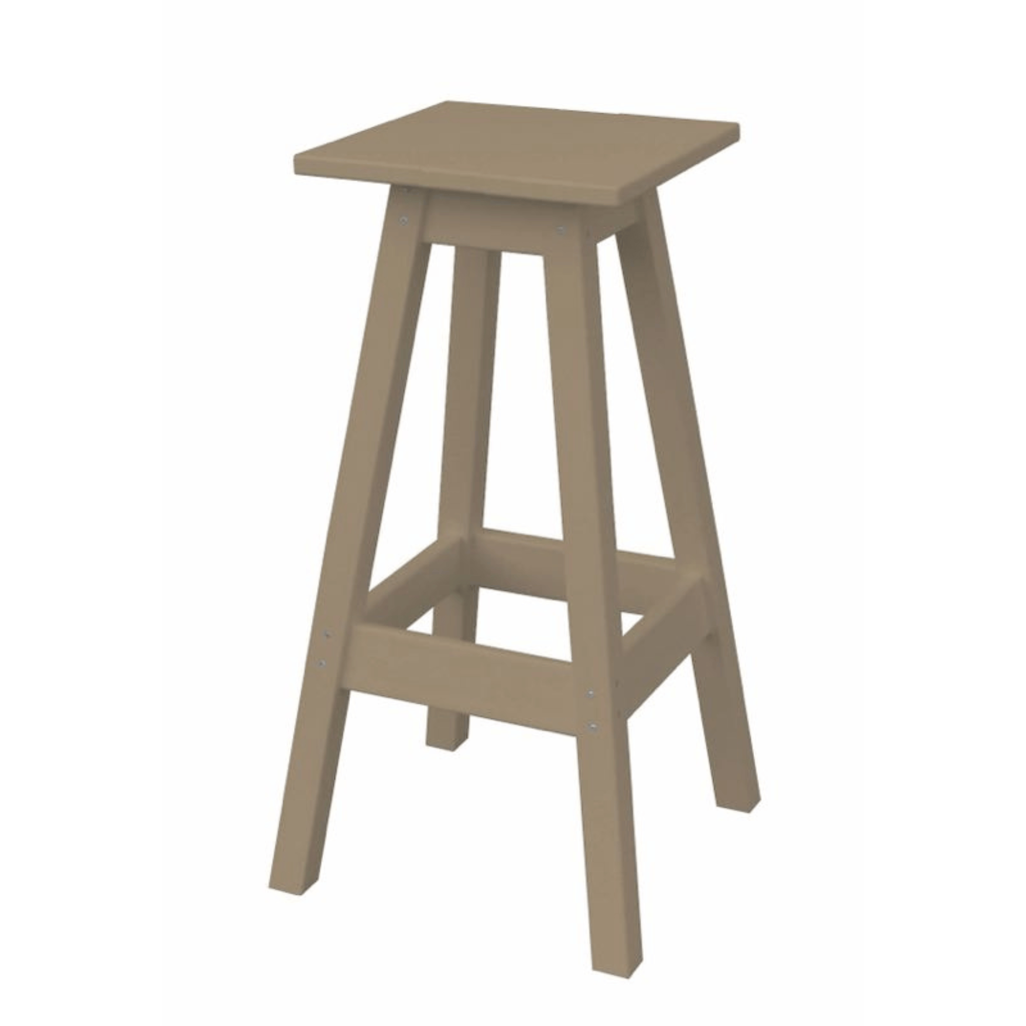 Keystone Amish Co. Poly Square Outdoor Bar Stool