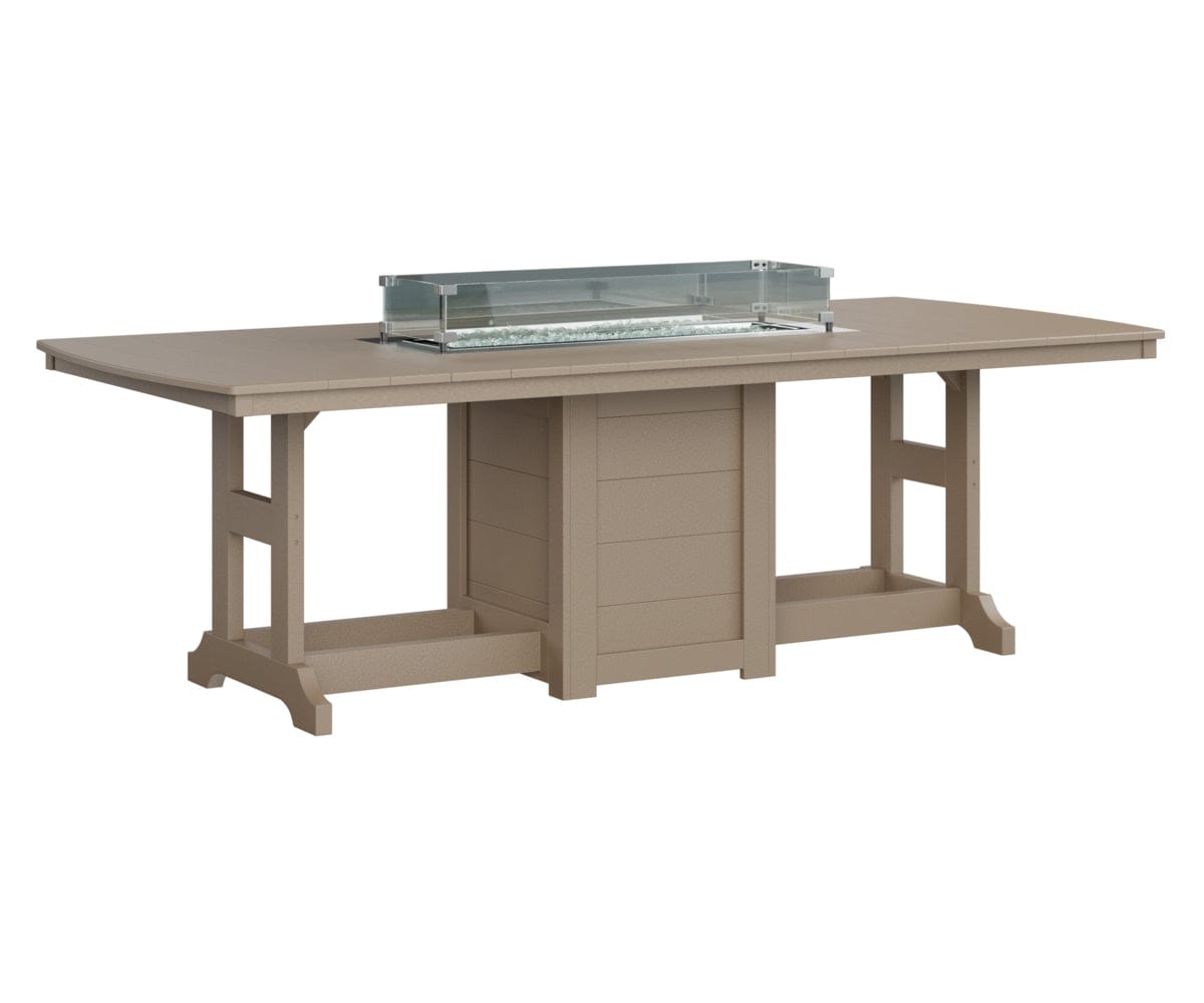 Berlin Gardens Garden Classic Fire Pit Poly Lumber Dining Table