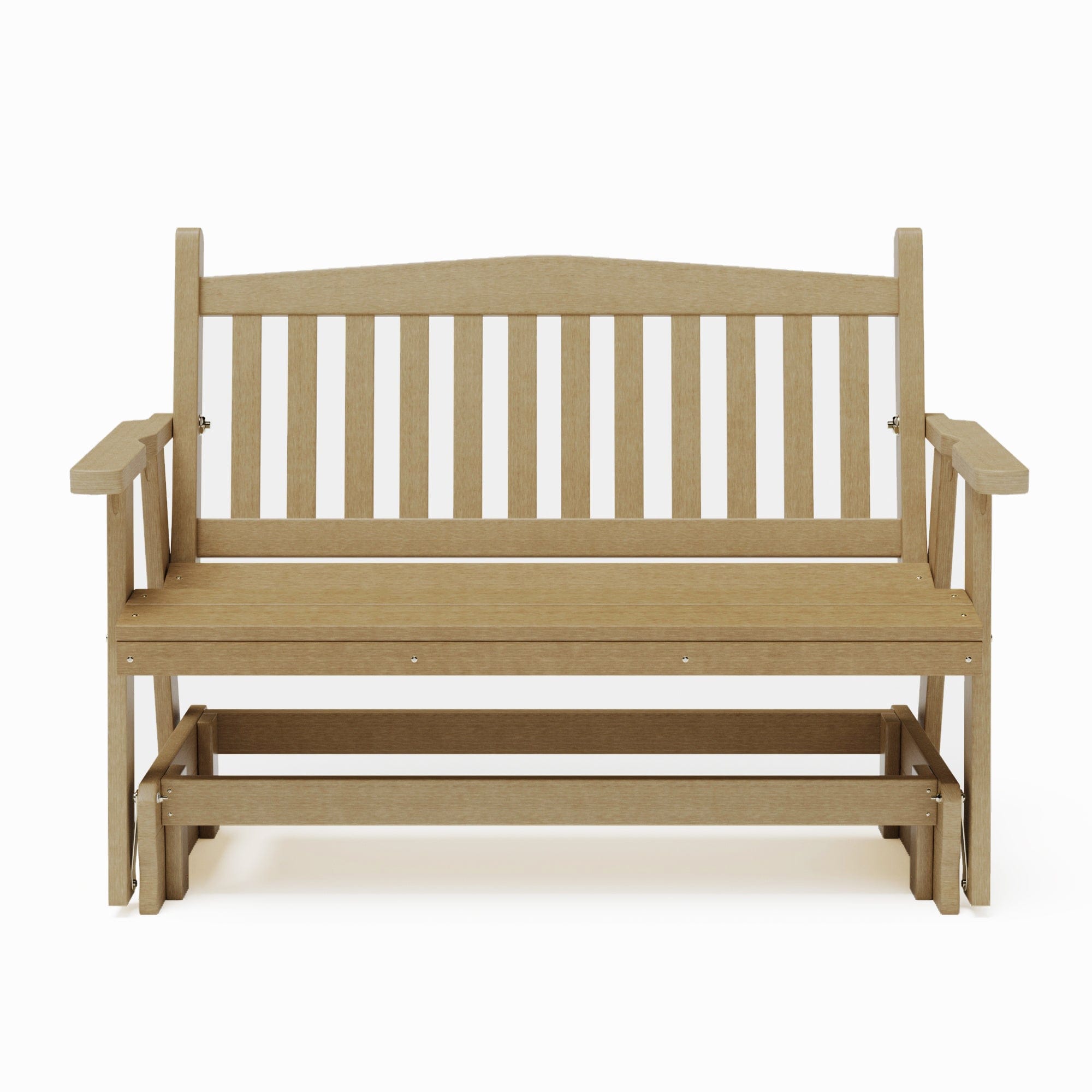 SimplyPoly Amish Made Mission Recycled Plastic Porch Glider