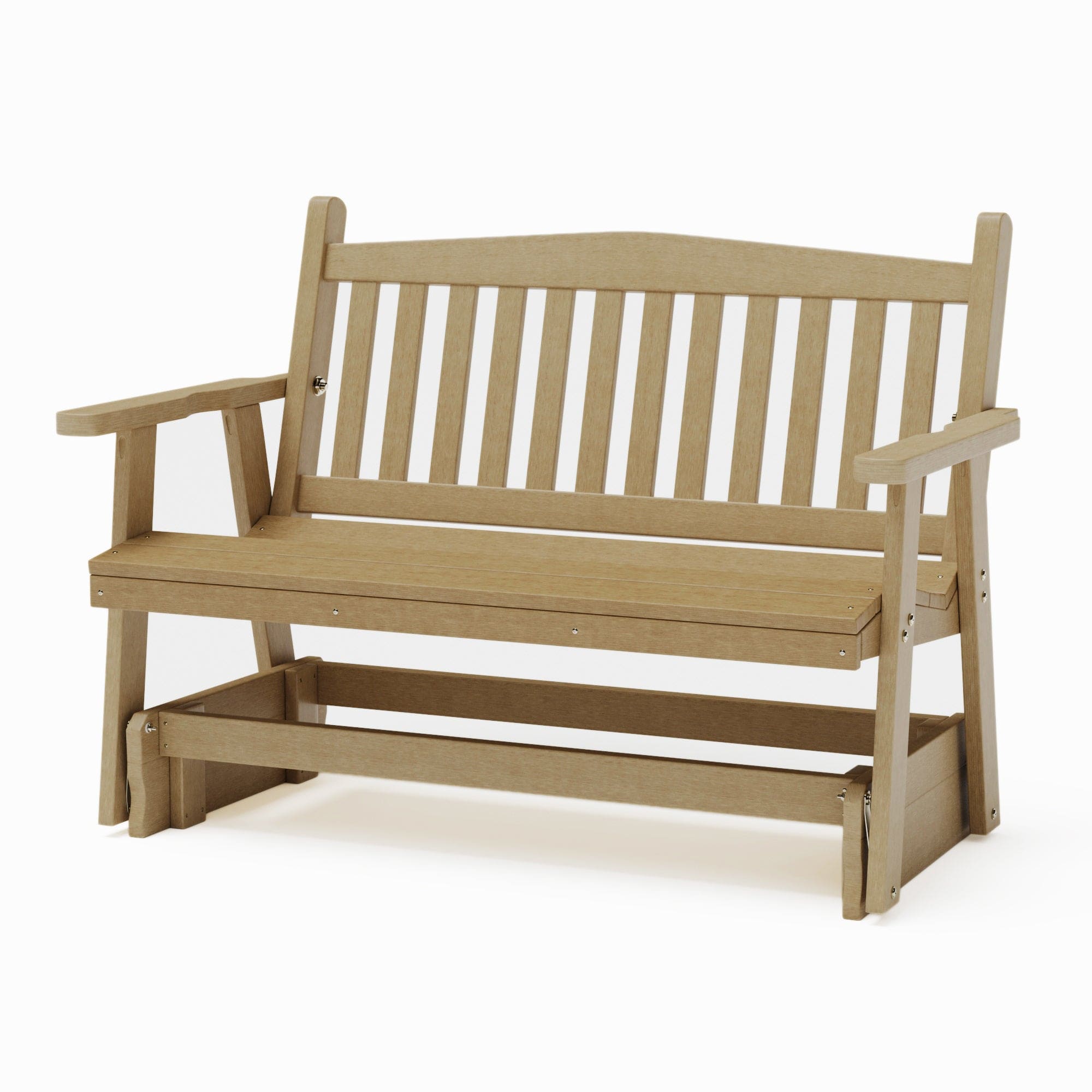 SimplyPoly Amish Made Mission Recycled Plastic Porch Glider