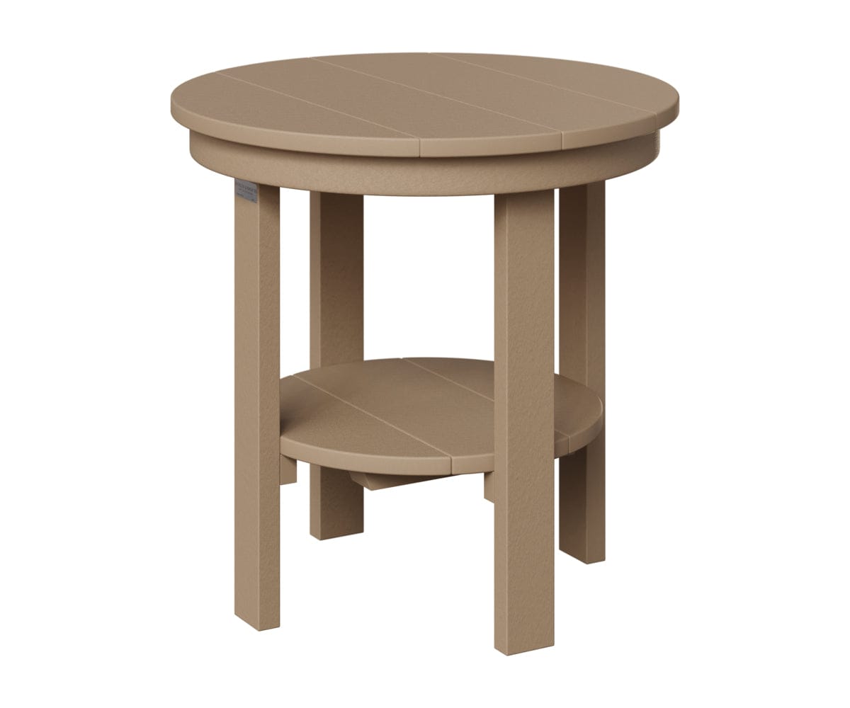 Berlin Gardens Poly Lumber Round End Dining Table