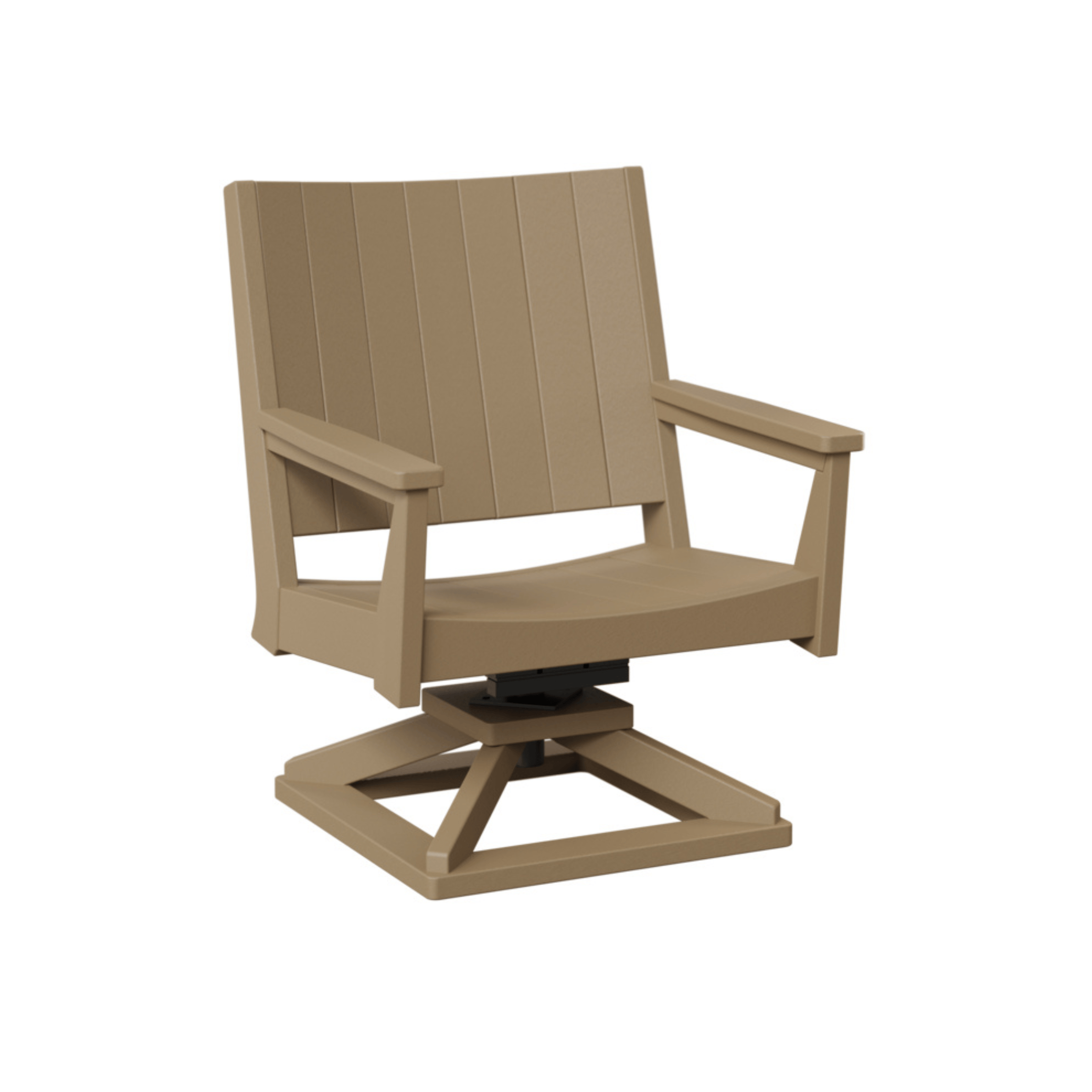 Berlin Gardens Mayhew Chat Poly Lumber Swivel Rocker
