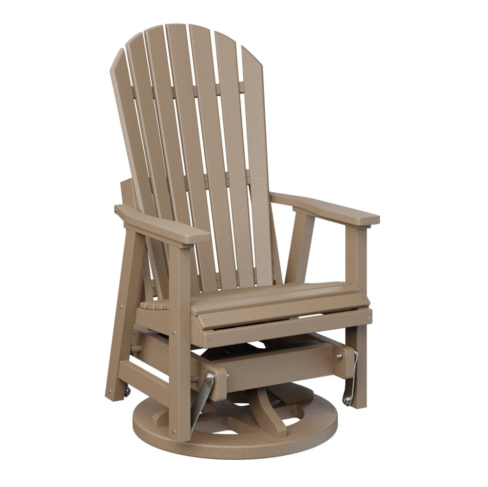 Berlin Gardens Comfo Back Poly Lumber Swivel Glider