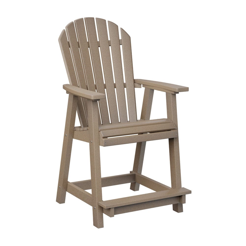 Berlin Gardens Comfo Back Poly Lumber Counter Chair