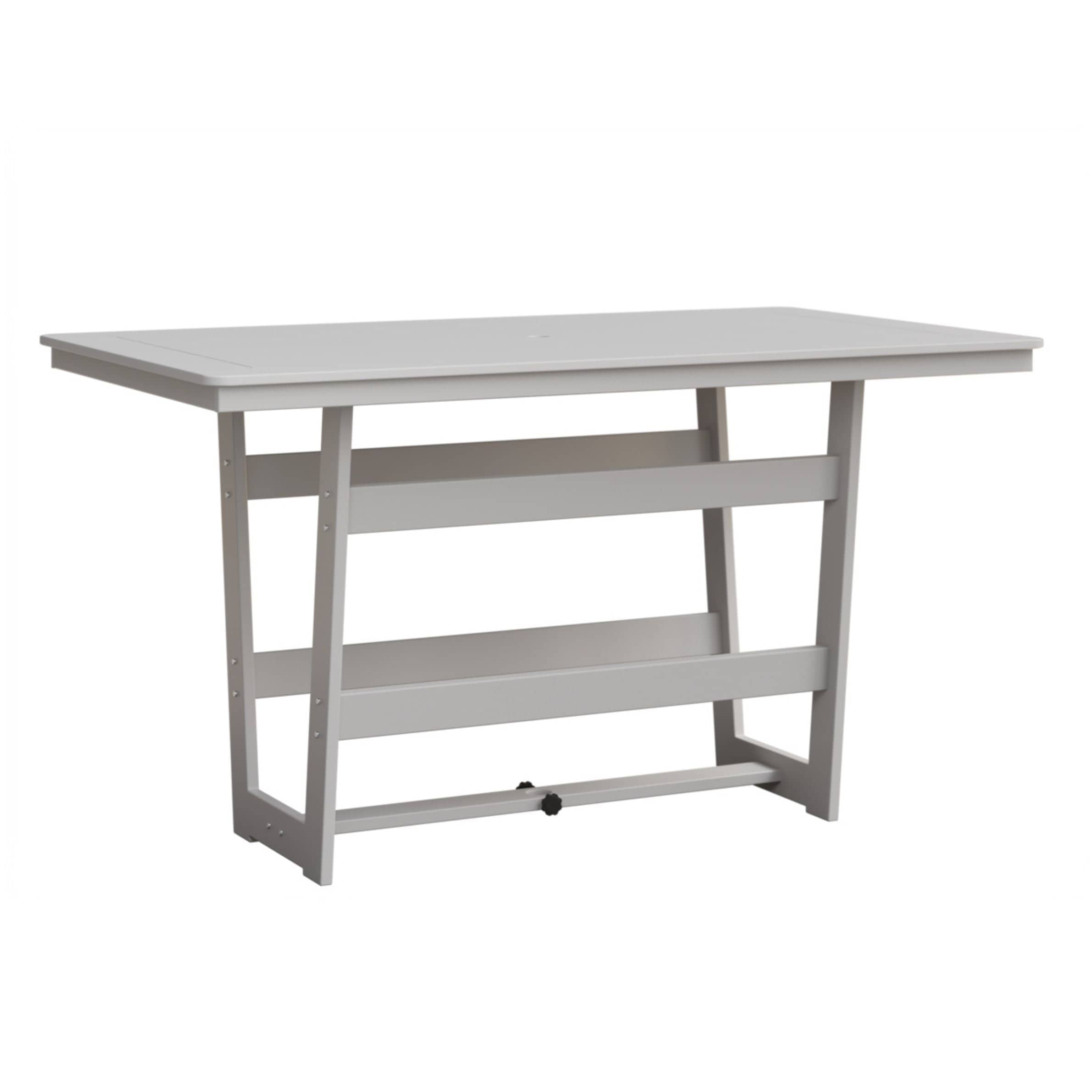 Berlin Gardens Hudson 70" Outdoor Poly Lumber Rectangular Bar Table