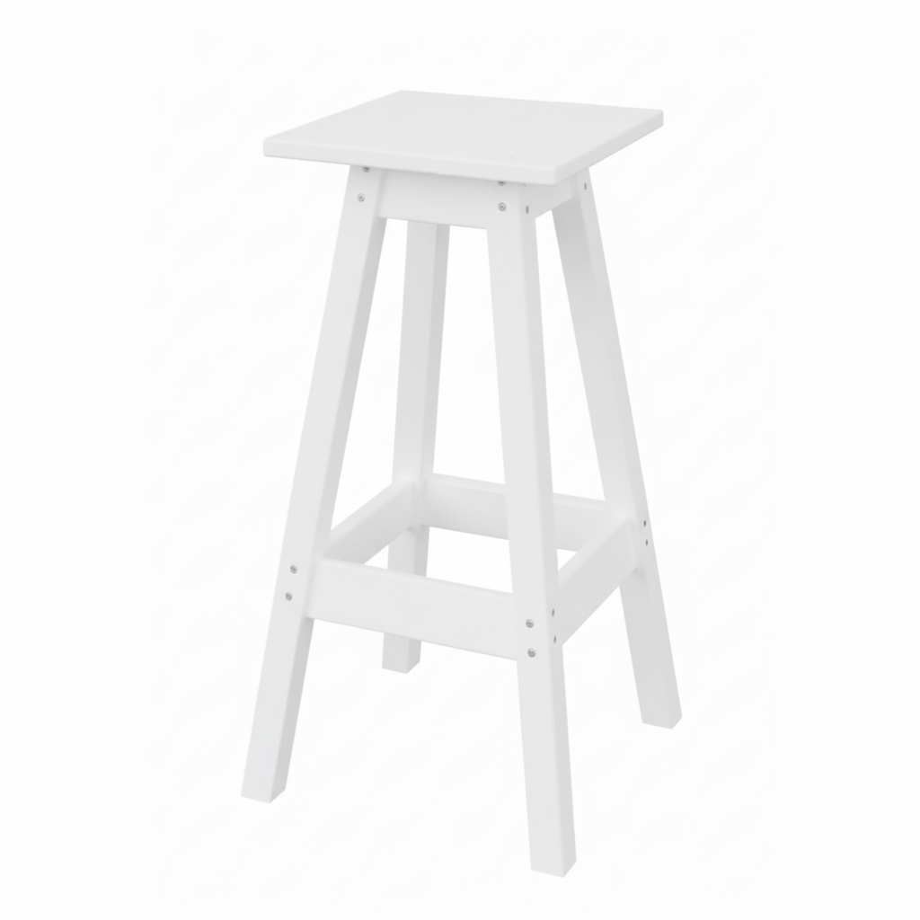 Keystone Amish Co. Poly Square Outdoor Bar Stool