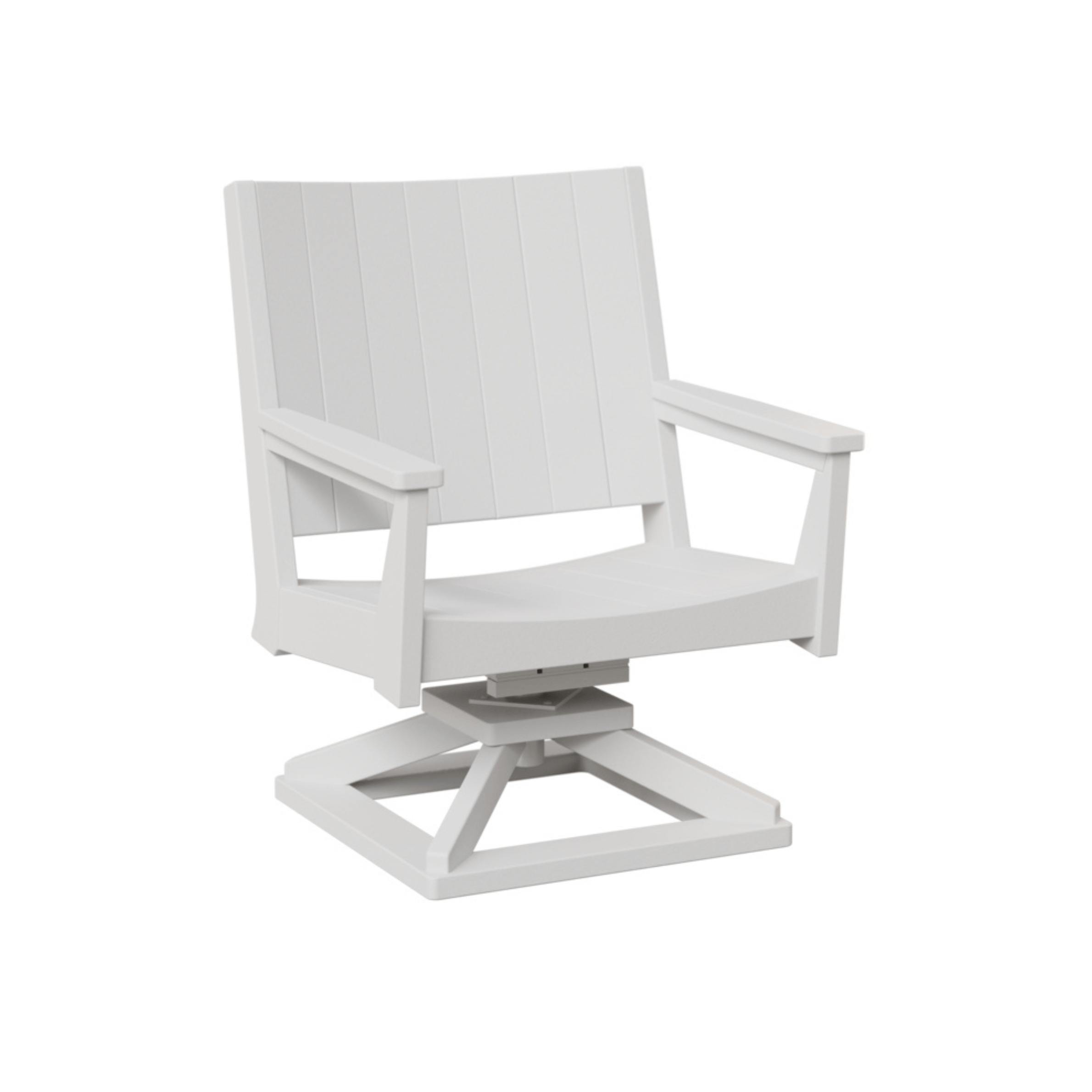 Berlin Gardens Mayhew Chat Poly Lumber Swivel Rocker