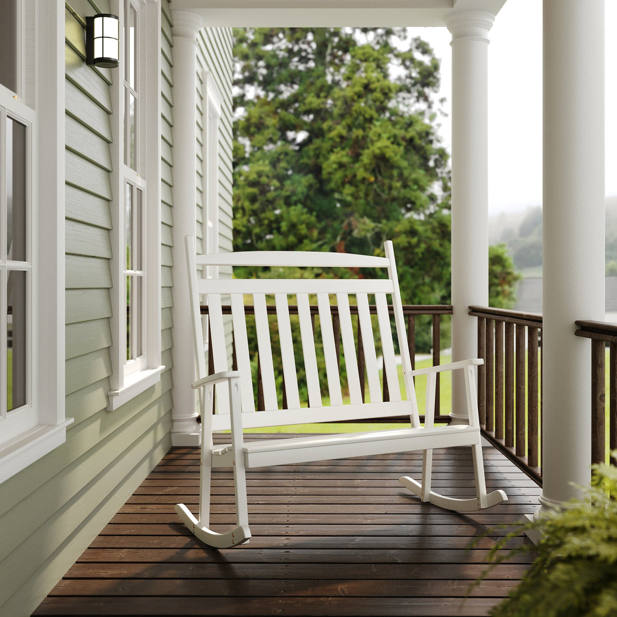Small Cottage Rocker Keystone Amish Co. Classic Double Porch Rocker
