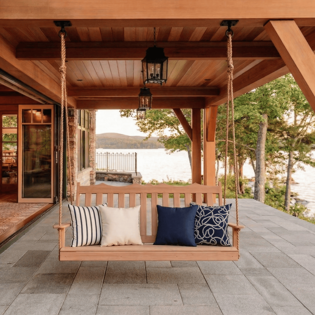 Keystone Amish Co. York Red Cedar Porch Swing