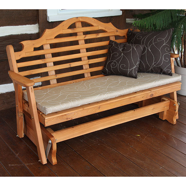 A&L Furniture Co. Marlboro Red Cedar Porch Glider