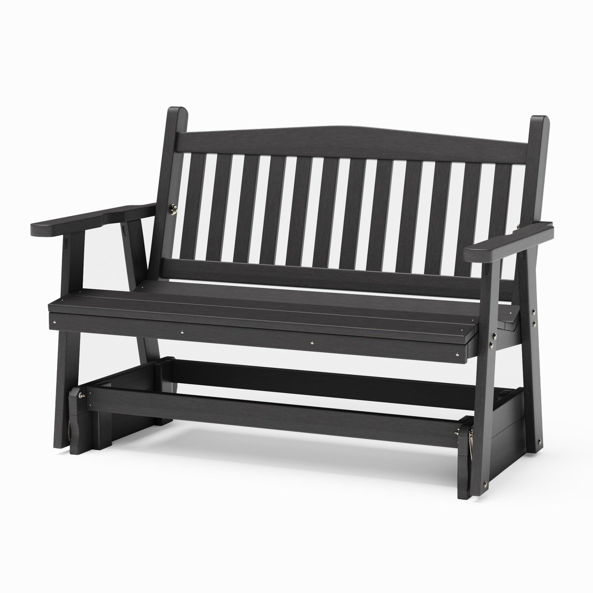 SimplyPoly Amish Made Mission Recycled Plastic Porch Glider