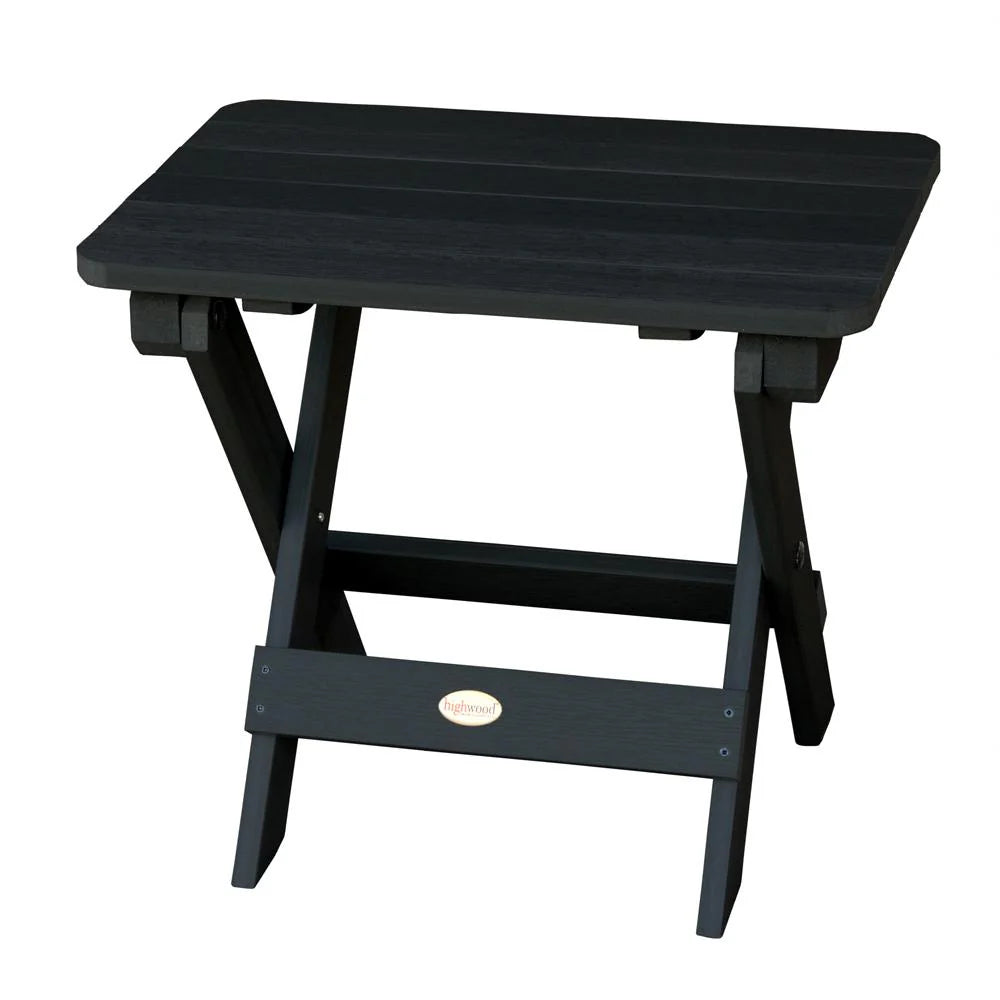 Highwood USA Rectangle Recycled Plastic Folding Side Table