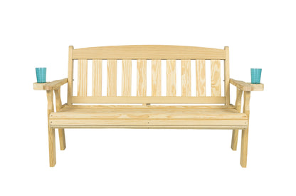 Amish Casual 4 Foot Mission Wood Garden Bench