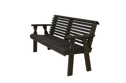 Amish Casual Heavy Duty Roll Back 4 Foot Treated Garden Bench