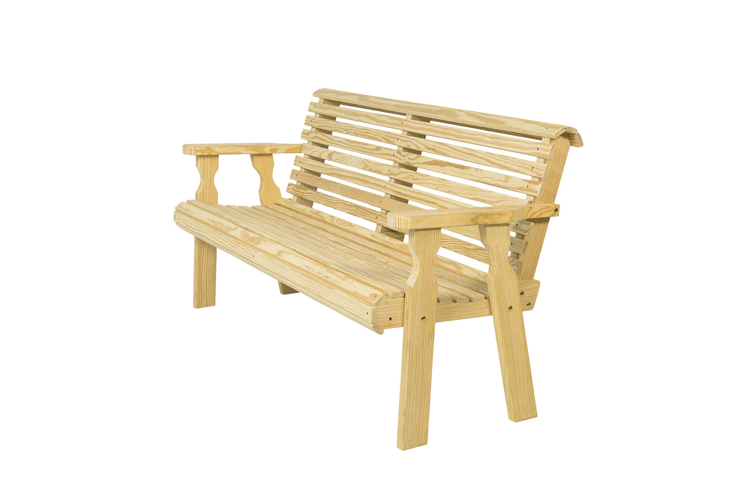 Amish Casual Heavy Duty Roll Back 4 Foot Treated Garden Bench